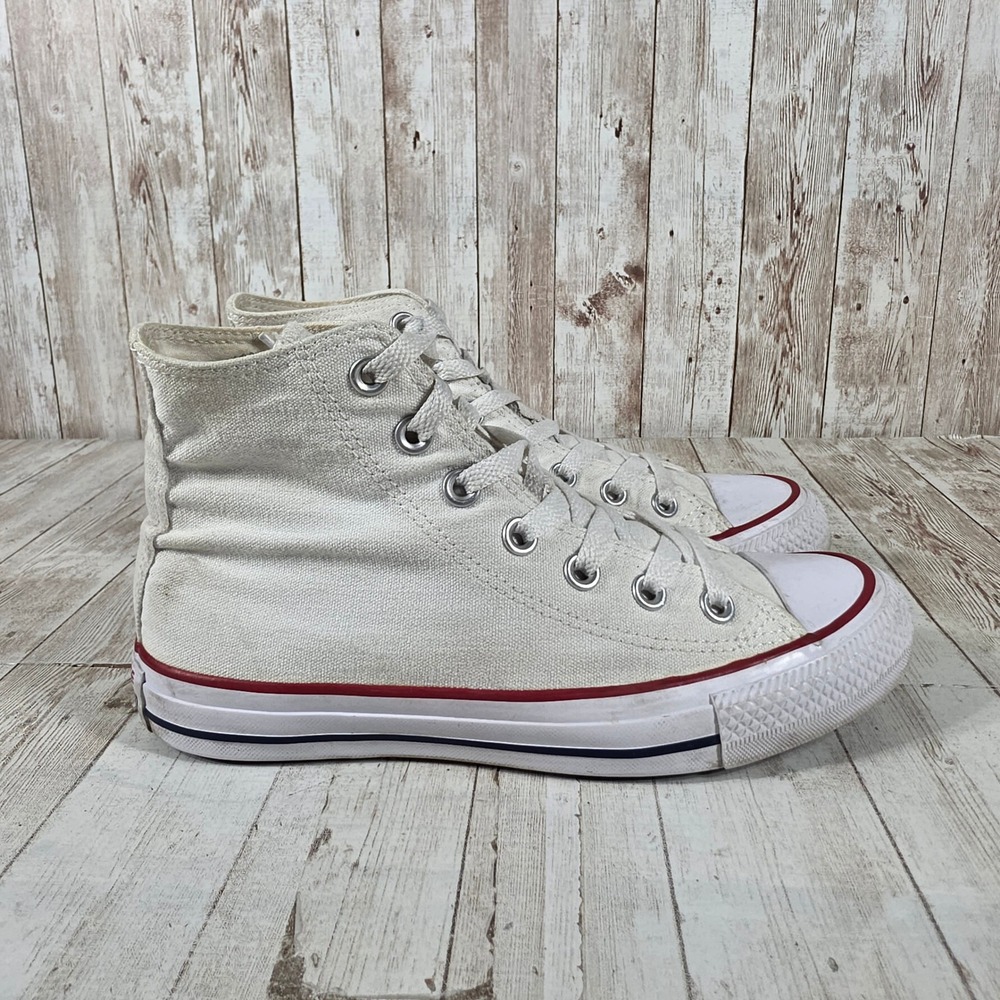 Converse Chuck Taylor All Star High Top White Canvas Sneakers M7650 Womens 6.5‎